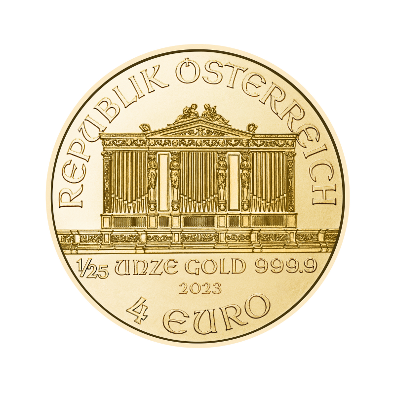 Wiener Philharmoniker 1/25 Unze Goldmünze 2023