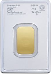 10 grams Heraeus Gold in Blister Back