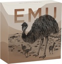 Australien Emu 1 Unze Silbermünze 2024 coloriert 