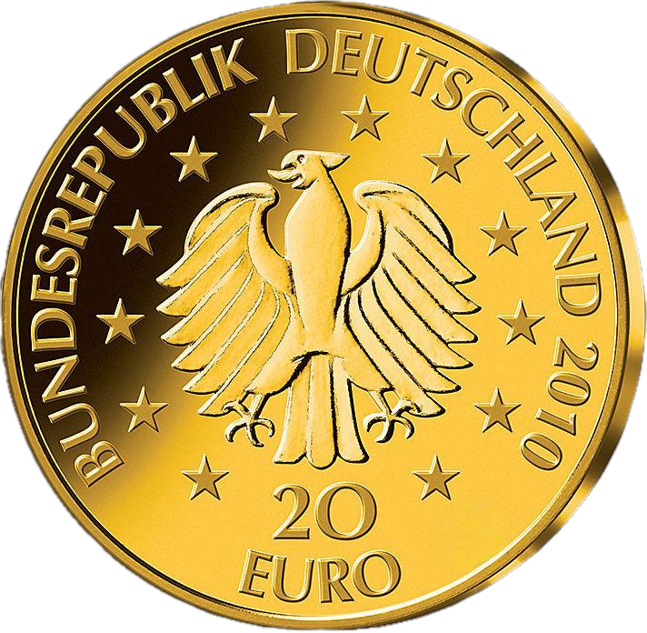 20 Euro Deutscher Wald Eiche 1/8 oz Goldmünze 2010 (J)