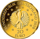 20 Euro Deutscher Wald Eiche 1/8 oz Goldmünze 2010 (J)