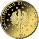 20 Euro Deutscher Wald Buche 1/8 oz Goldmünze 2011 (F)