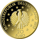 20 Euro Deutscher Wald Kiefer 1/8 oz Goldmünze 2013 (D)