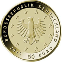 50 Euro Lutherrose 1/4 oz Goldmünze 2017 (F)