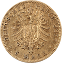 5 Mark König Ludwig II. Bayern Goldmünze | 1877 - 1878