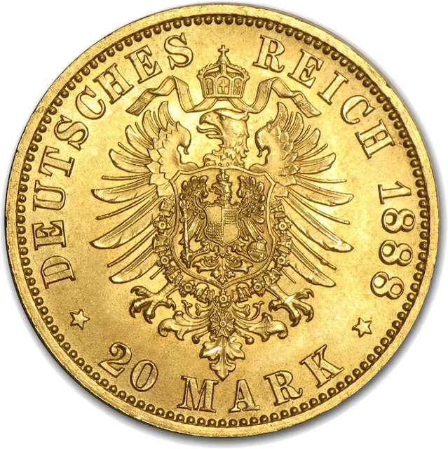 10 Mark Kaiser Friedrich III Goldmünze | Preußen | 1888