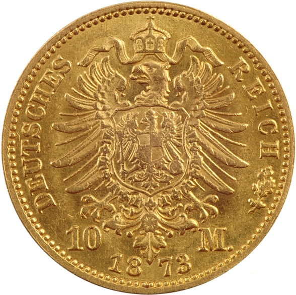 10 Mark Kaiser Wilhelm I. Preußen Goldmünze