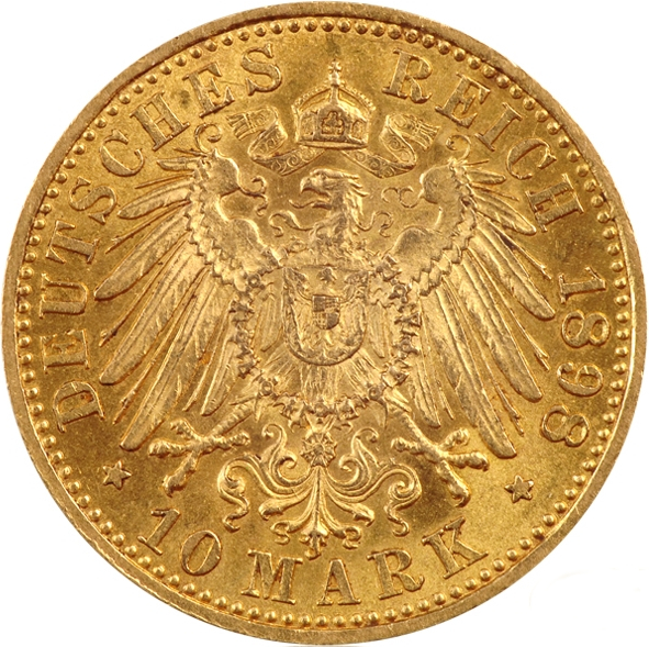 10 Mark Kaiser Wilhelm II. Preußen Goldmünze