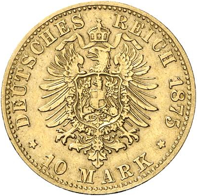 10 Mark König Albert Sachsen Goldmünze