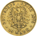 10 Mark König Ludwig II. von Bayern Goldmünze