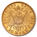 20 Mark Großherzog Ernst Ludwig Goldmünze | Hessen | 1890-1915