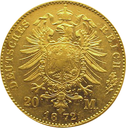 20 Mark König Ludwig II Goldmünze | Bayern | 1872-1873