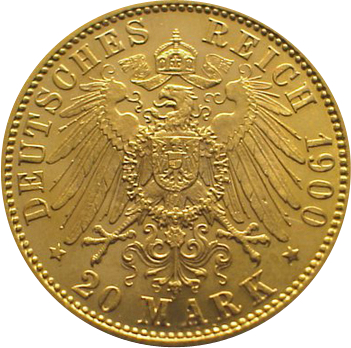 20 Mark König Otto Goldmünze | Bayern | 1886-1916