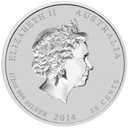 Lunar Horse Silver Coin, 1 2oz Back