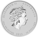 Lunar II Schlange 10 Unzen Silbermünze 2013 differenzbesteuert