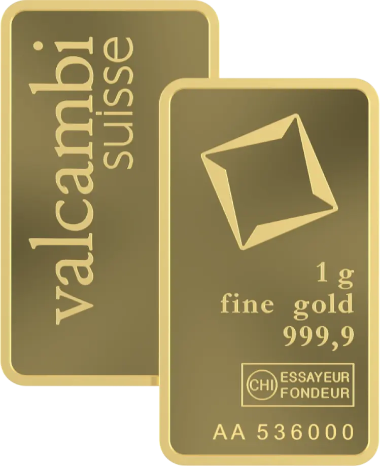 1 Gramm Goldbarren | Valcambi