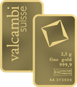 2,5 Gramm Goldbarren | Valcambi