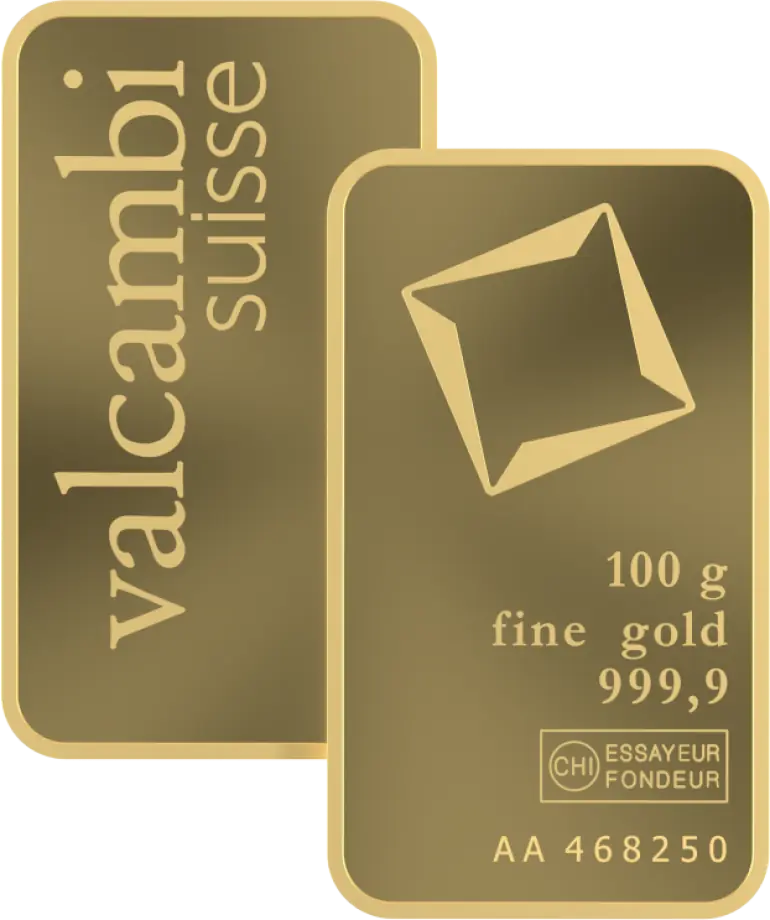 100 Gramm Goldbarren | Valcambi
