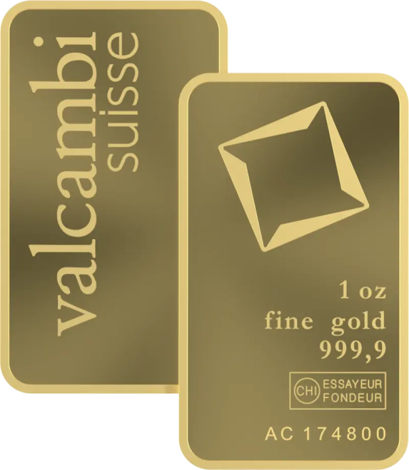 31,1 Gramm (1oz) Goldbarren | Valcambi