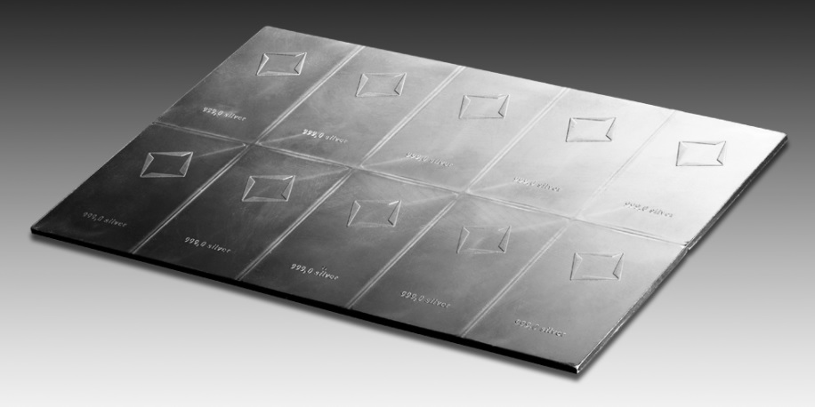 10 x 10g Silber Tafelbarren/Combibarren | Valcambi