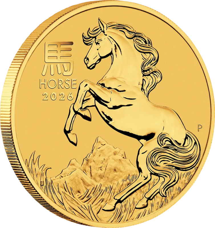 Lunar III Pferd 1/4 Unze Goldmünze 2026