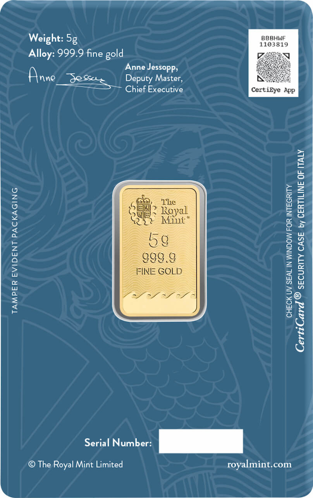 5 Gramm Goldbarren | The Royal Mint - Britannia