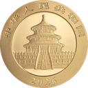 China Panda 15g Goldmünze 2026