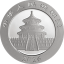 China Panda 30g Silbermünze 2026 | differenzbesteuert