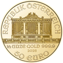 Wiener Philharmoniker 1/2 Unze Goldmünze 2026