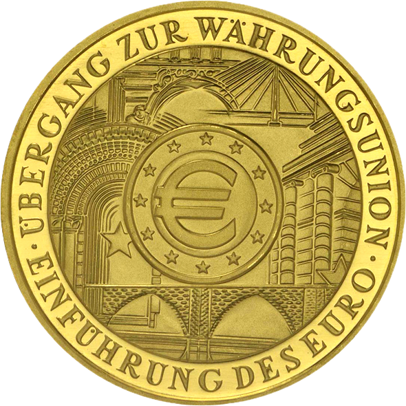 200 Euro Währungsunion 1oz Goldmünze 2002 (J)