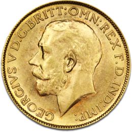 1/2 Pfund Sovereign Georg V. Goldmünze verschiedene Jahre