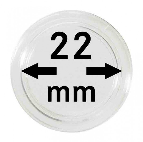 Münzkapsel 22mm