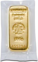 500 Gramm Goldbarren | Heraeus mit Zertifikat