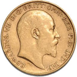 1/2 Pfund Sovereign Edward VII. Goldmünze verschiedene Jahre