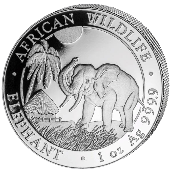 Somalia Elefant 1 Unze Silbermünze 2017 | differenzbesteuert