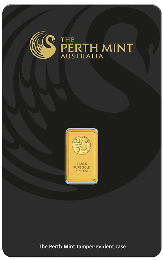 1 Gramm Goldbarren | Perth Mint mit Zertifikat - Känguru
