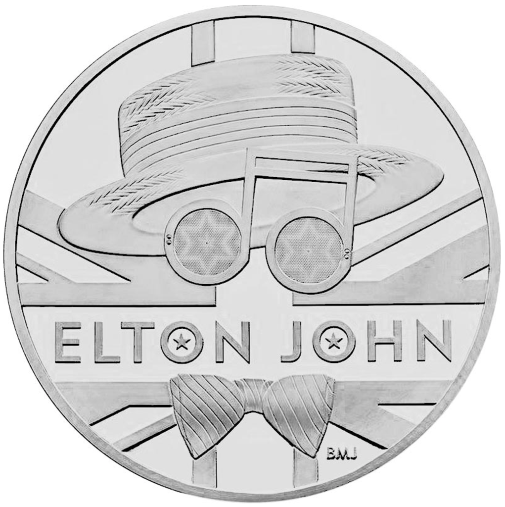 Musik-Legenden - Elton John (BU) 1 Unze Silbermünze 2021 | differenzbesteuert