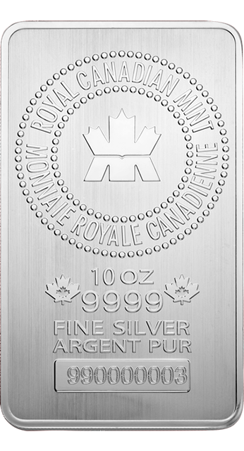 10 Unzen Silberbarren | Royal Canadian Mint 