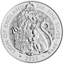 Tudor Beasts Lion of England 2 Unzen Silbermünze 2022 | differenzbesteuert