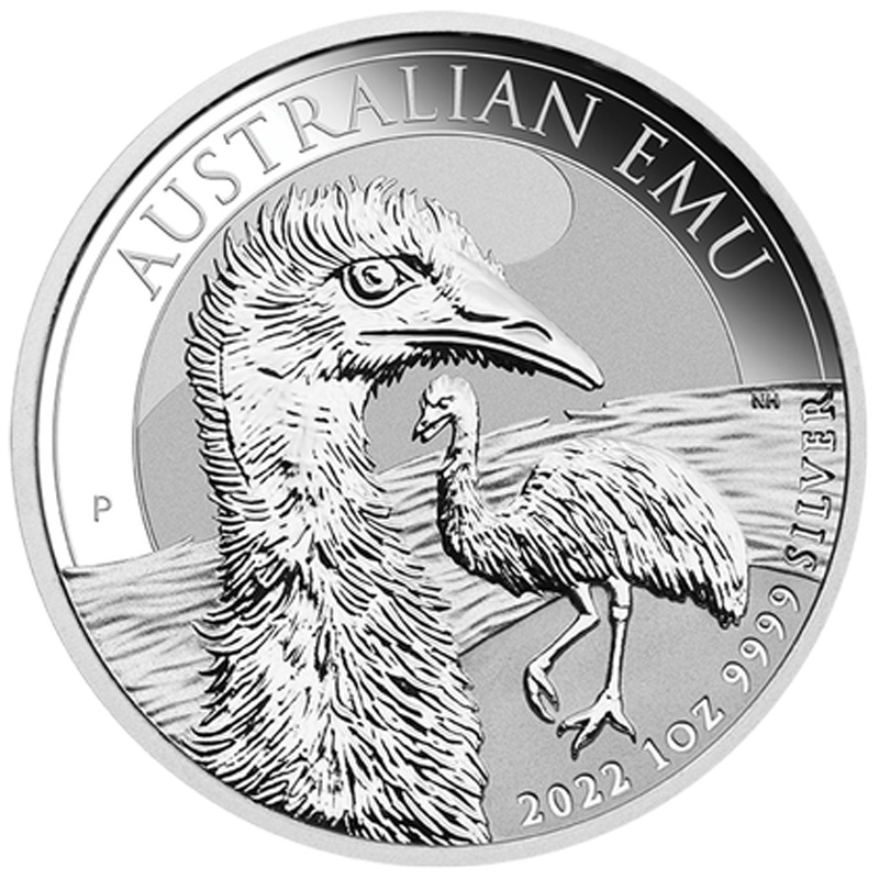 Australien Emu 1 Unze Silbermünze 2022 | differenzbesteuert