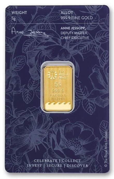 5 Gramm Goldbarren | Royal Mint Best Wishes