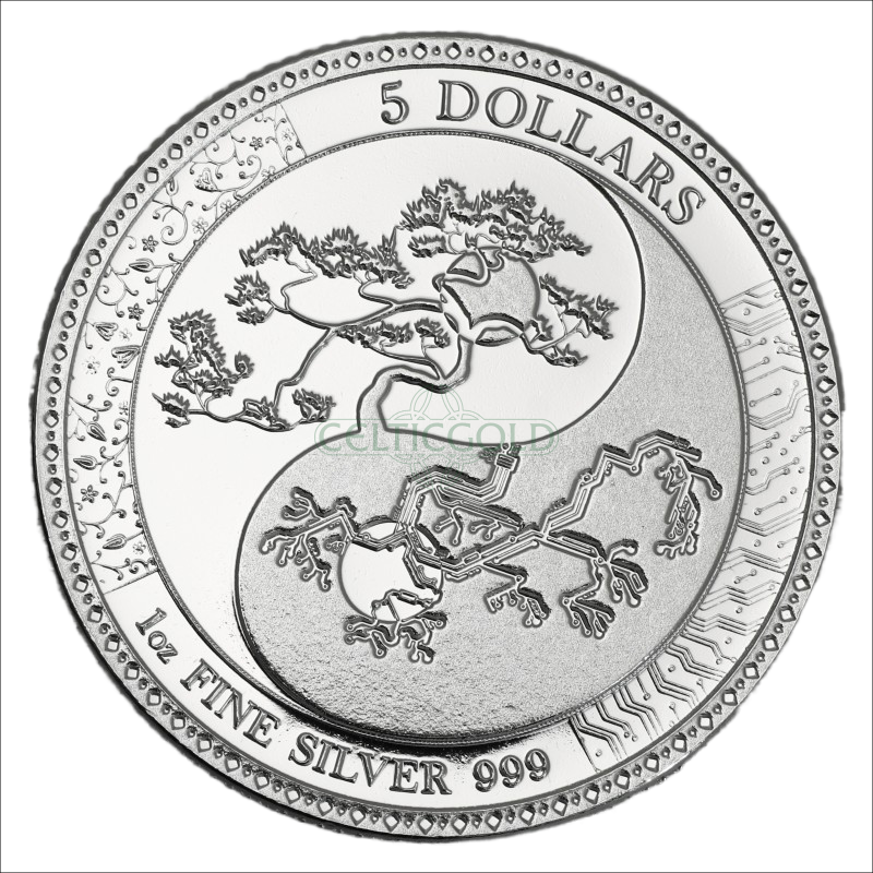 Tokelau Equilibrium 1 Unze Silbermünze 2018 | differenzbesteuert