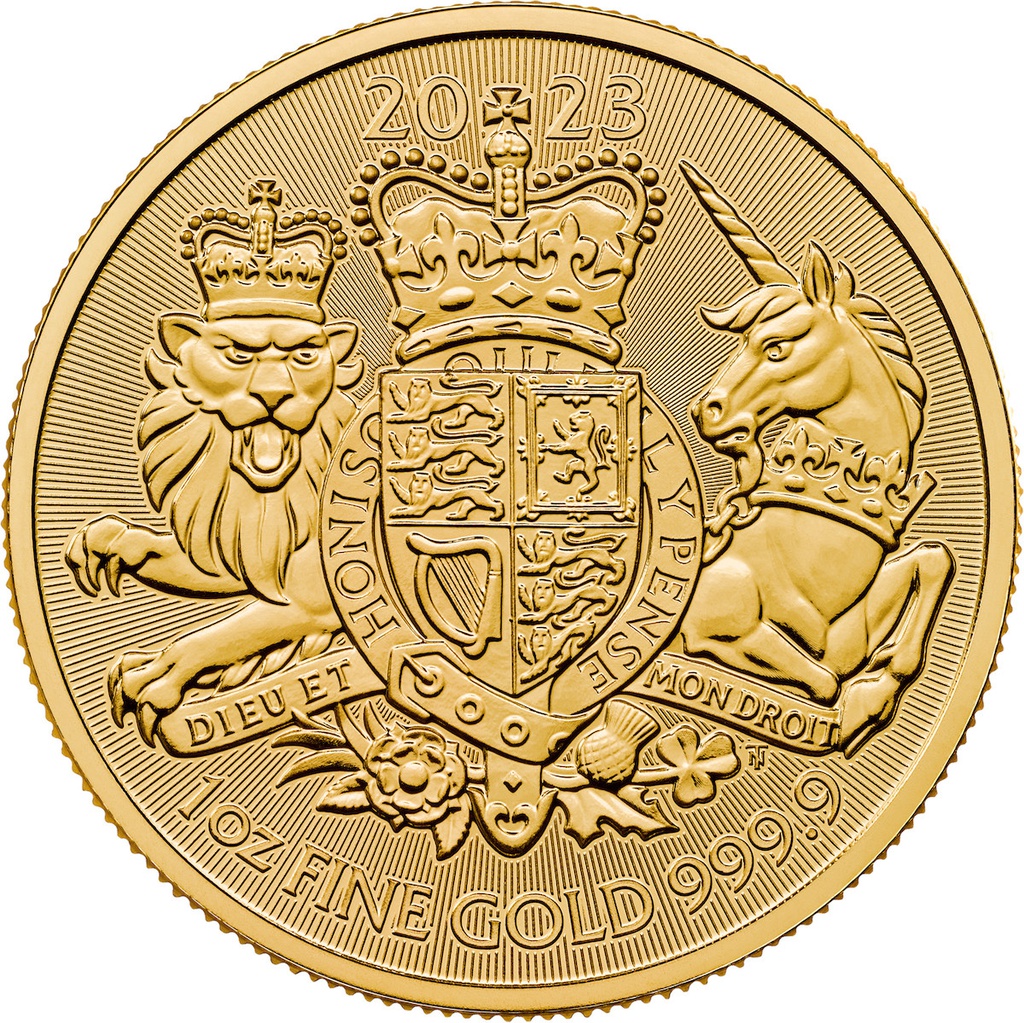 Royal Arms 1 Unze Goldmünze 2023