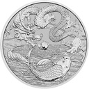 Australian "Chinese Myths & Legends" Drache und Koi 1 Unze Silbermünze 2023 | differenzbesteuert