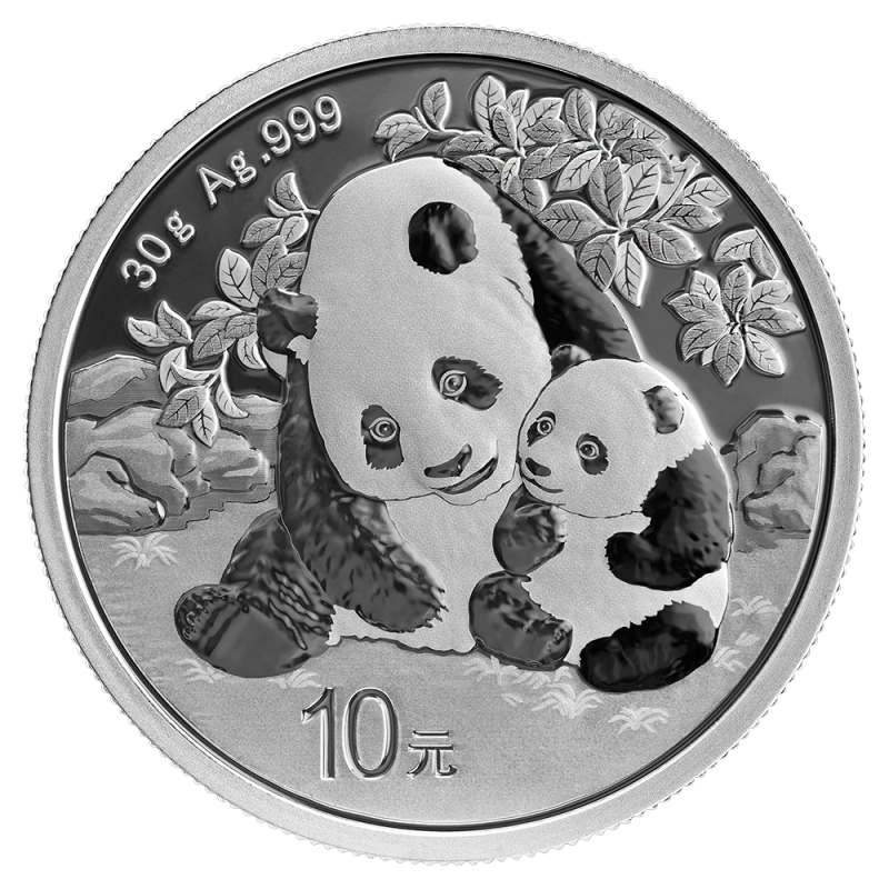 China Panda 30g Silbermünze 2024