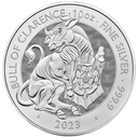 Tudor Beasts The Bull of Clarence 10 Unzen Silbermünze 2023 | differenzbesteuert