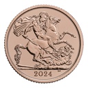 1/2 Pfund Sovereign Charles III Goldmünze 2024