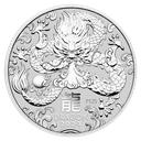 Lunar III Drache 5 Unzen Silbermünze 2024 | differenzbesteuert