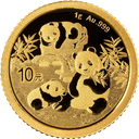 China Panda 1g Goldmünze 2025