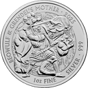 Myths and Legends "Beowulf and Grendel's Mother" 1 Unze Silbermünze 2025 | differenzbesteuert